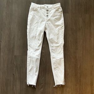 Old Navy rockstar super skinny high rise jeans white size 2